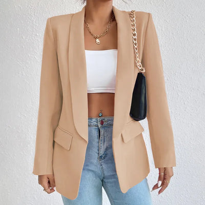 Blazer - Women - Tailored Single-Breasted with Flap Pockets - Élise