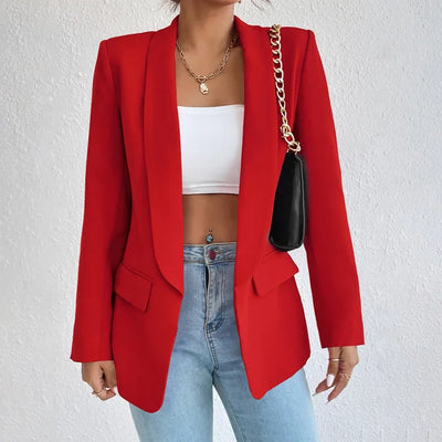 Blazer - Women - Tailored Single-Breasted with Flap Pockets - Élise