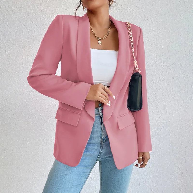 Blazer - Women - Tailored Single-Breasted with Flap Pockets - Élise