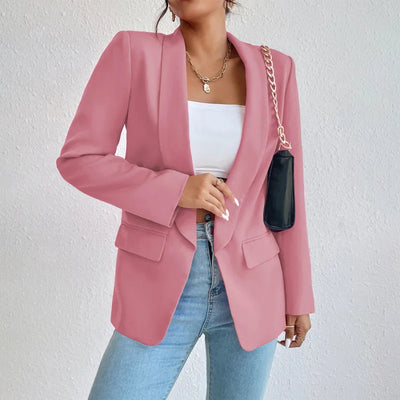 Blazer - Women - Tailored Single-Breasted with Flap Pockets - Élise