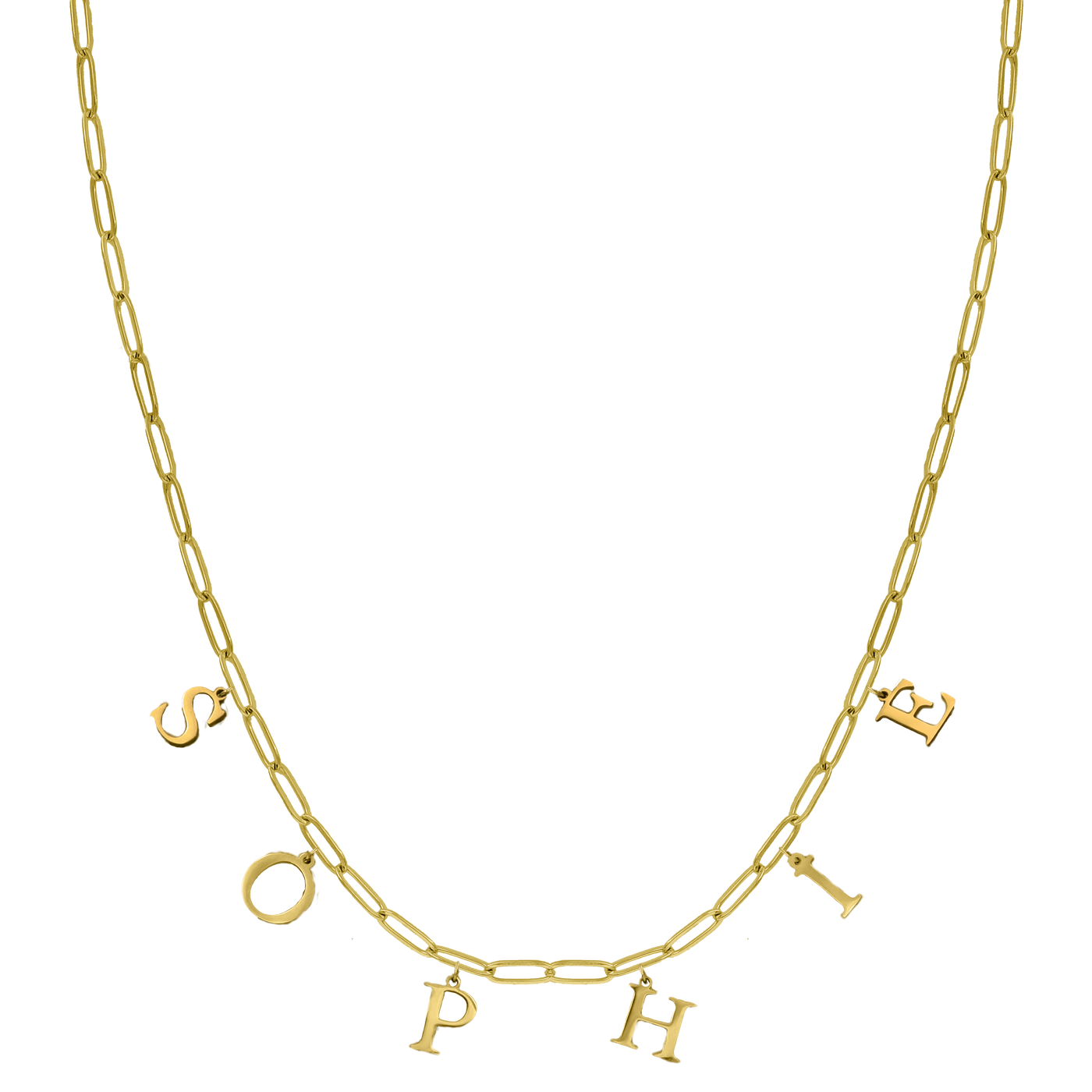 Mini Grace Classic Name Chain 14K Gold Plated