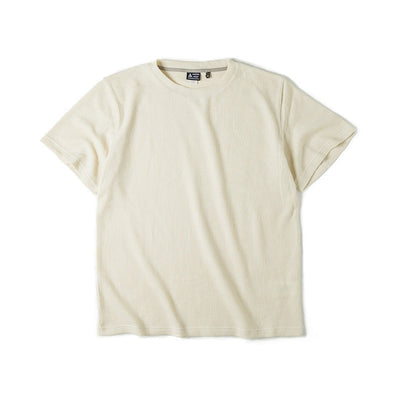 Men's short sleeve white waffle texture T-shirt - Brando