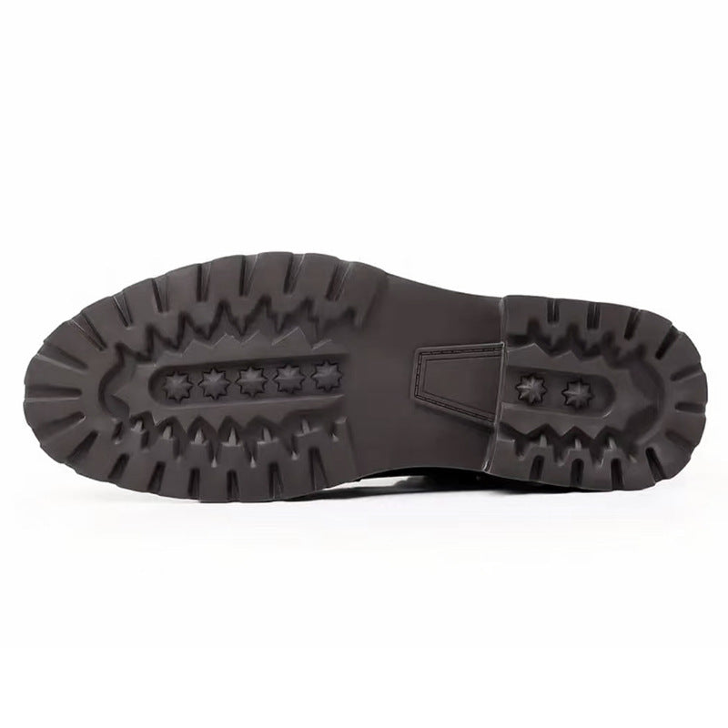 Men's leather boots with non-slip sole - Jason