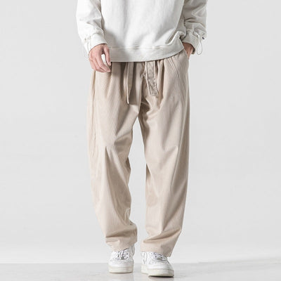 Corduroy men's baggy trousers - Fabrizio