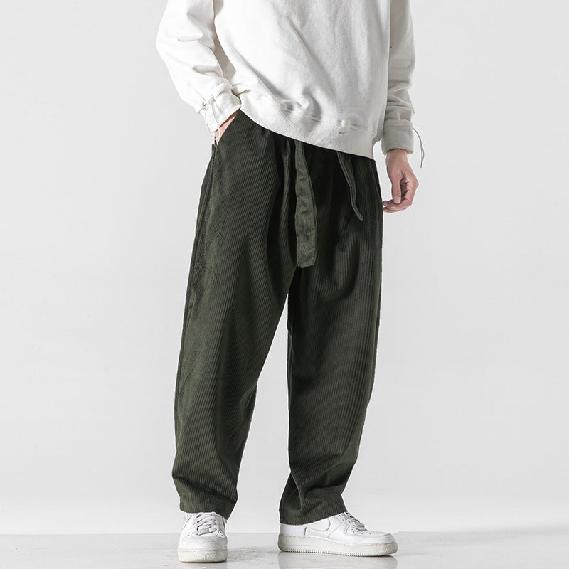 Corduroy men's baggy trousers - Fabrizio