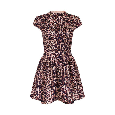 Essie Leopard Print Halter Dress