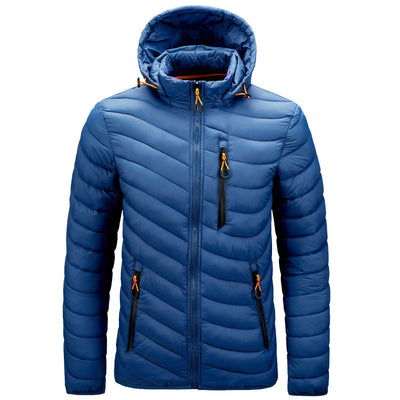 Men's lightweight quilted jacket with hood - Sverre