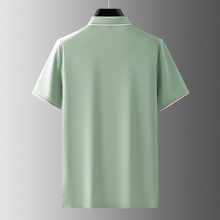 High-quality silk polo shirt for men