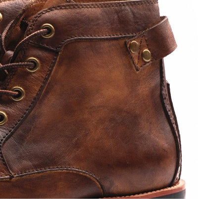 Men's vintage style leather boots - Xavi