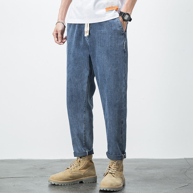 Men's straight denim trousers - Leonidas