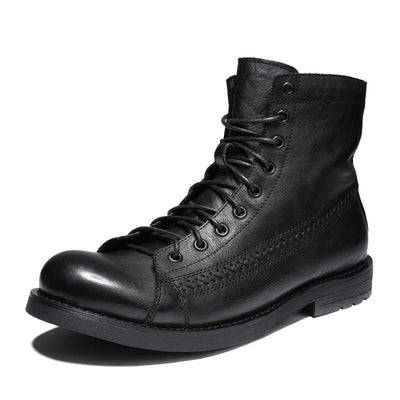 Men's vintage leather boots - Pierre