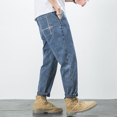 Men's straight denim trousers - Leonidas