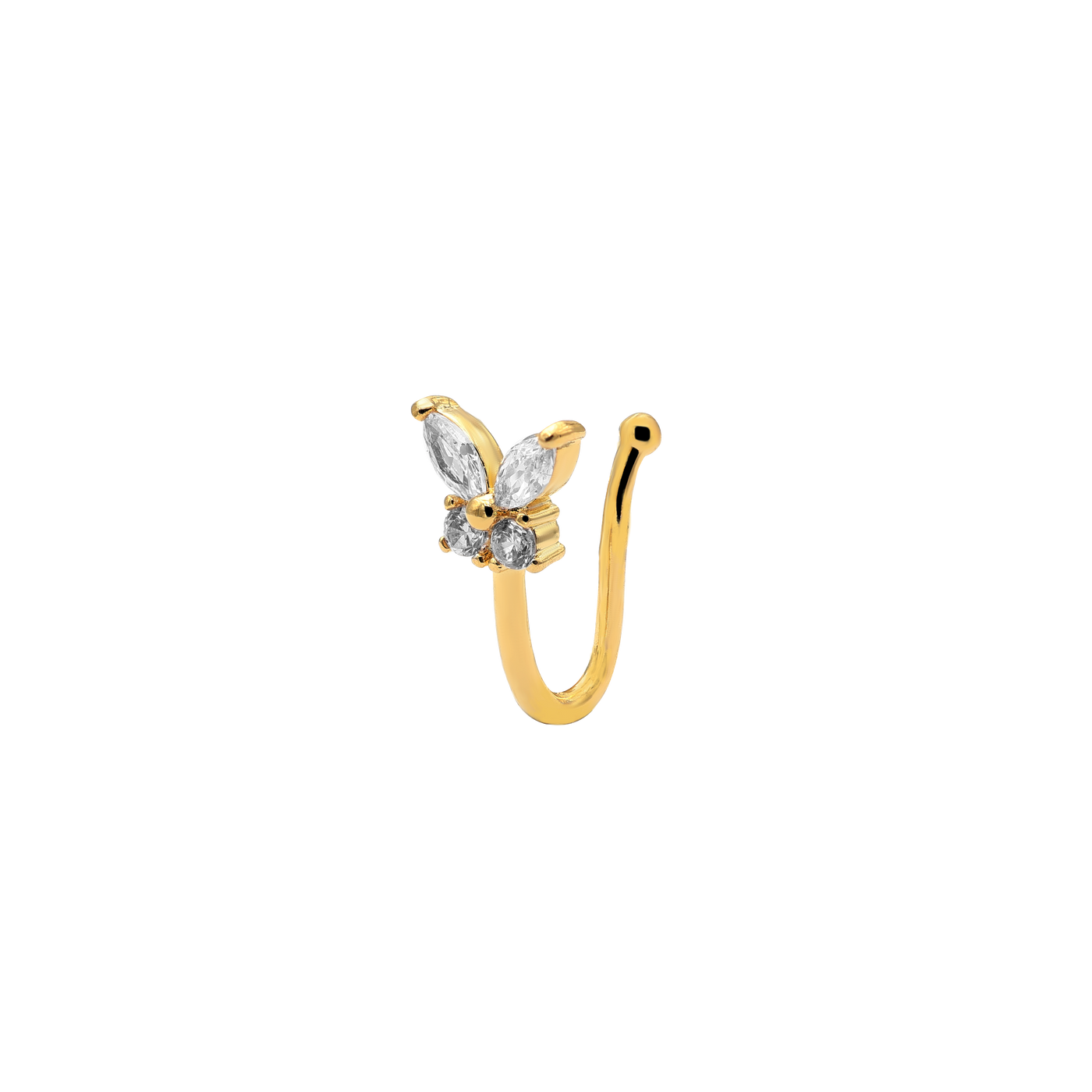 Pretty Butterfly Earcuff 14K Gold-plated