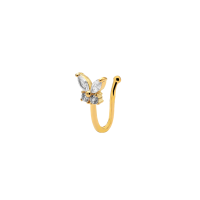 Pretty Butterfly Earcuff 14K Gold-plated