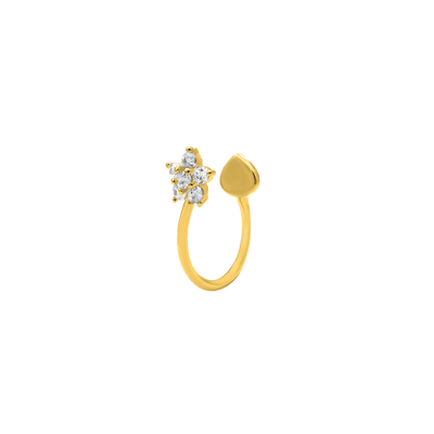 Shiny Blossom Earcuff 14K gold-plated