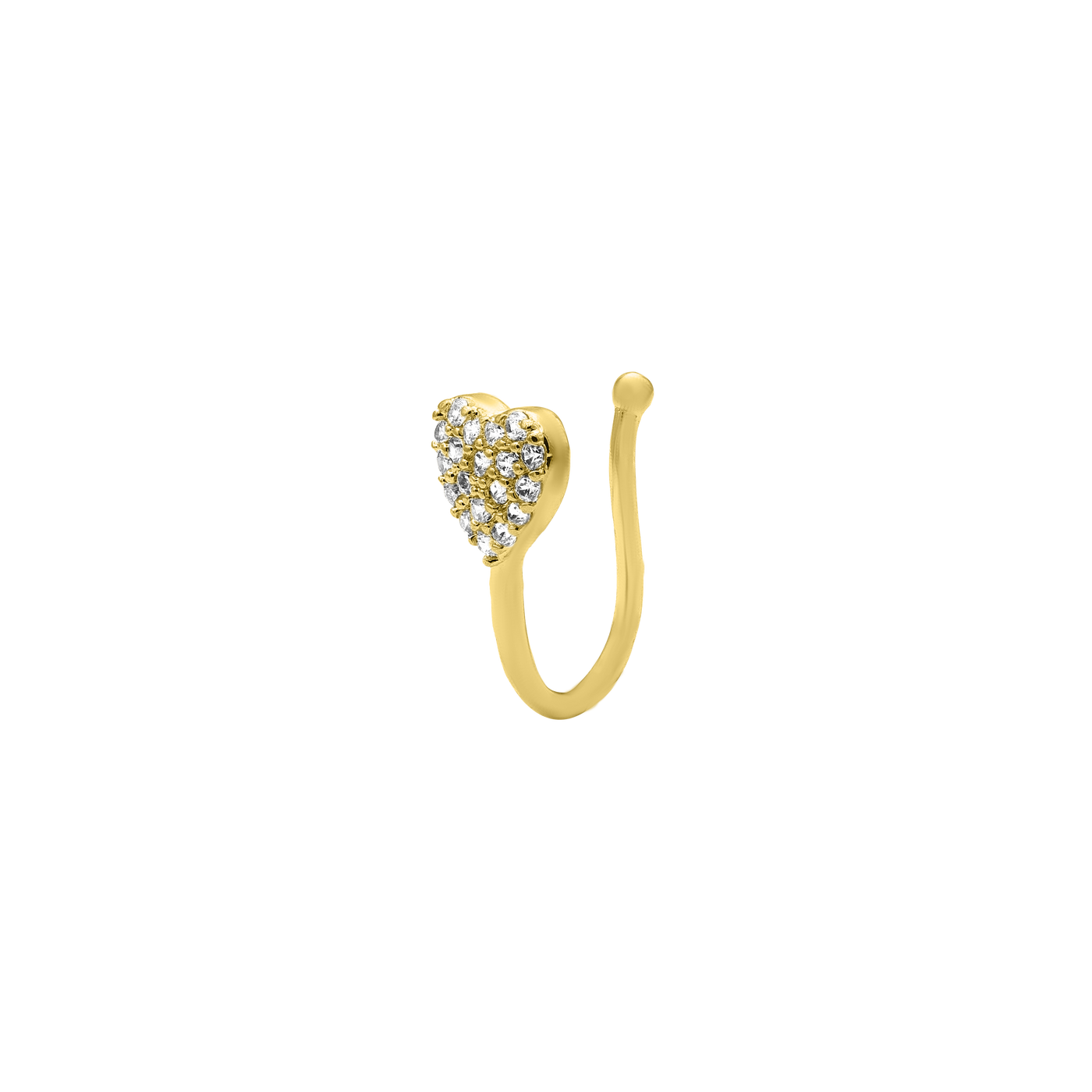 Love Heart Earcuff 14K gold-plated