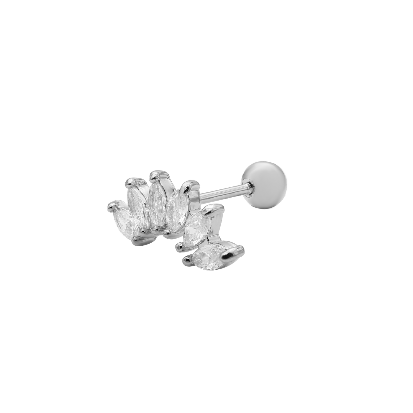 Lotus Flower ear piercing 14K gold-plated