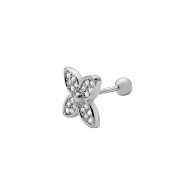 Flower ear piercing 14K gold-plated