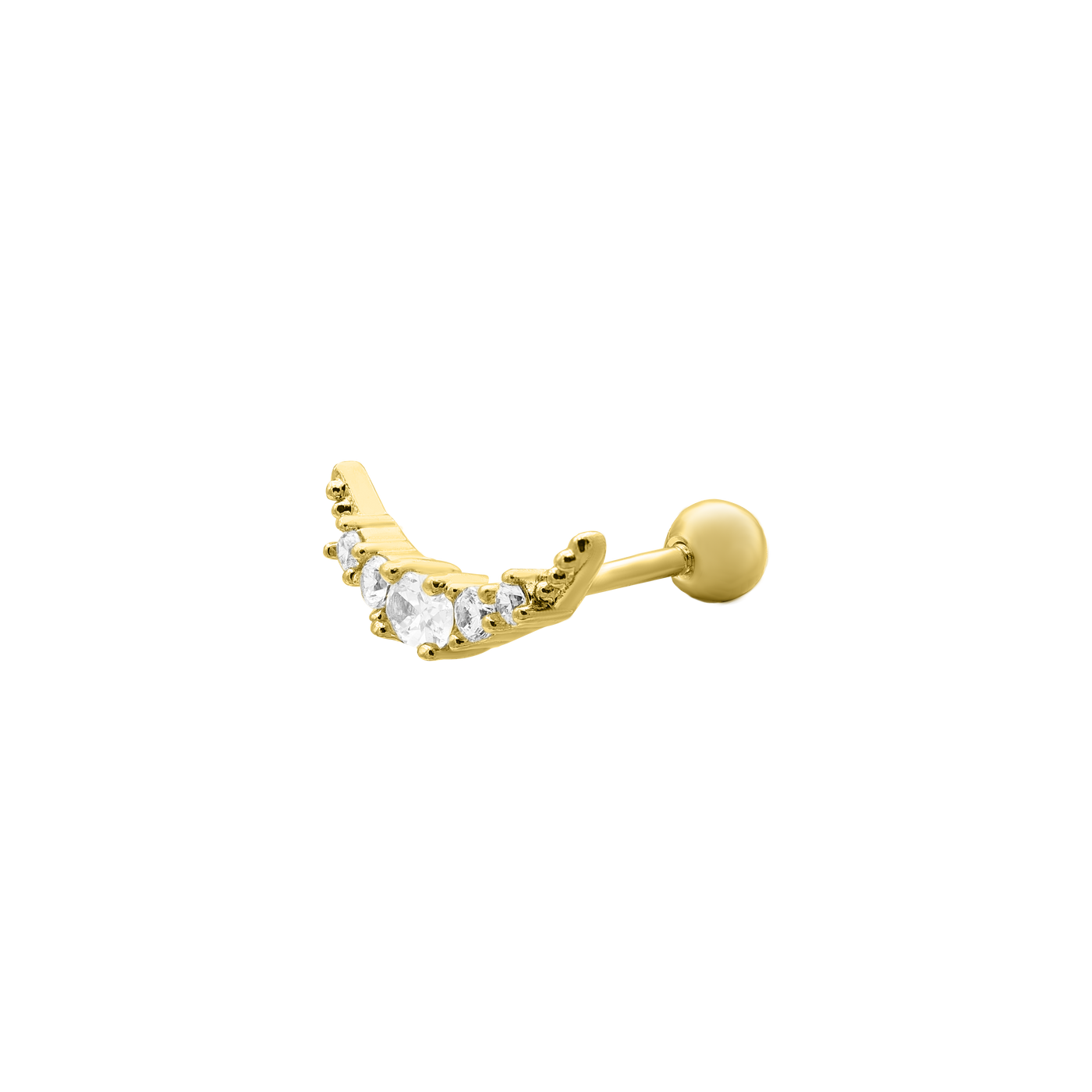 Wing ear piercing 14K gold-plated