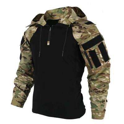 High-quality men's jumper with a tactical design