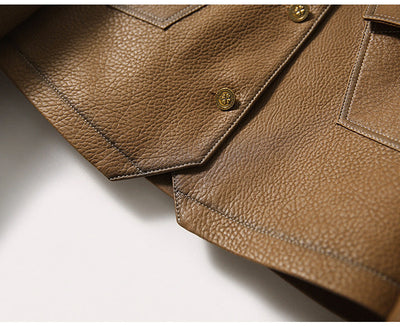 Elegant leather jacket - Silvana