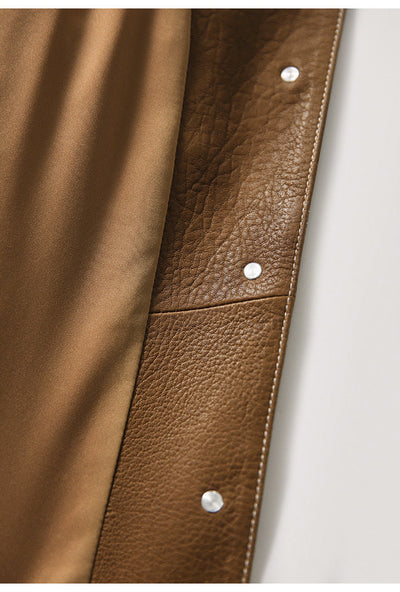 Elegant leather jacket - Silvana