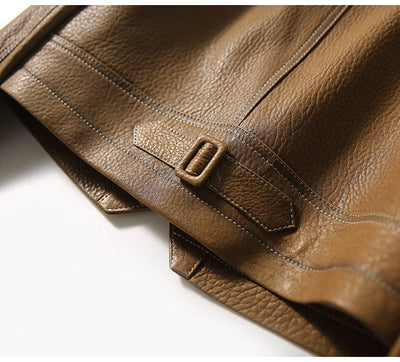 Elegant leather jacket - Silvana