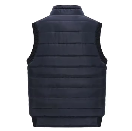 Warm outdoor gilet with lining for men