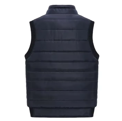 Warm outdoor gilet with lining for men