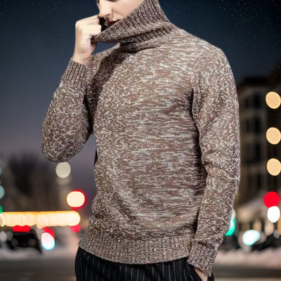 Peter - Luxurious wool collar knitted jumper