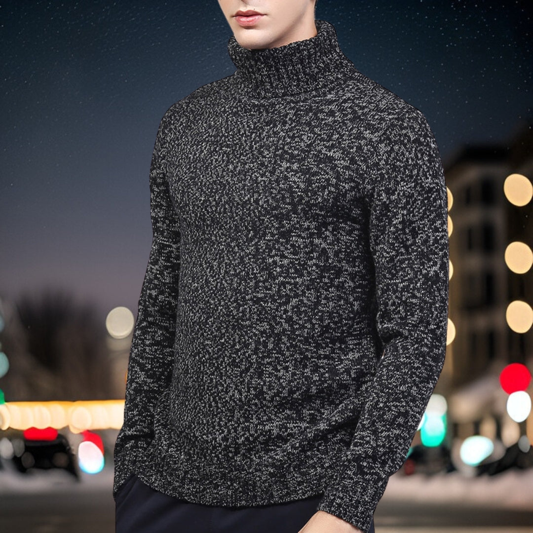 Peter - Luxurious wool collar knitted jumper
