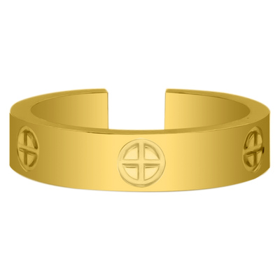 Element Love ring 14K gold-plated
