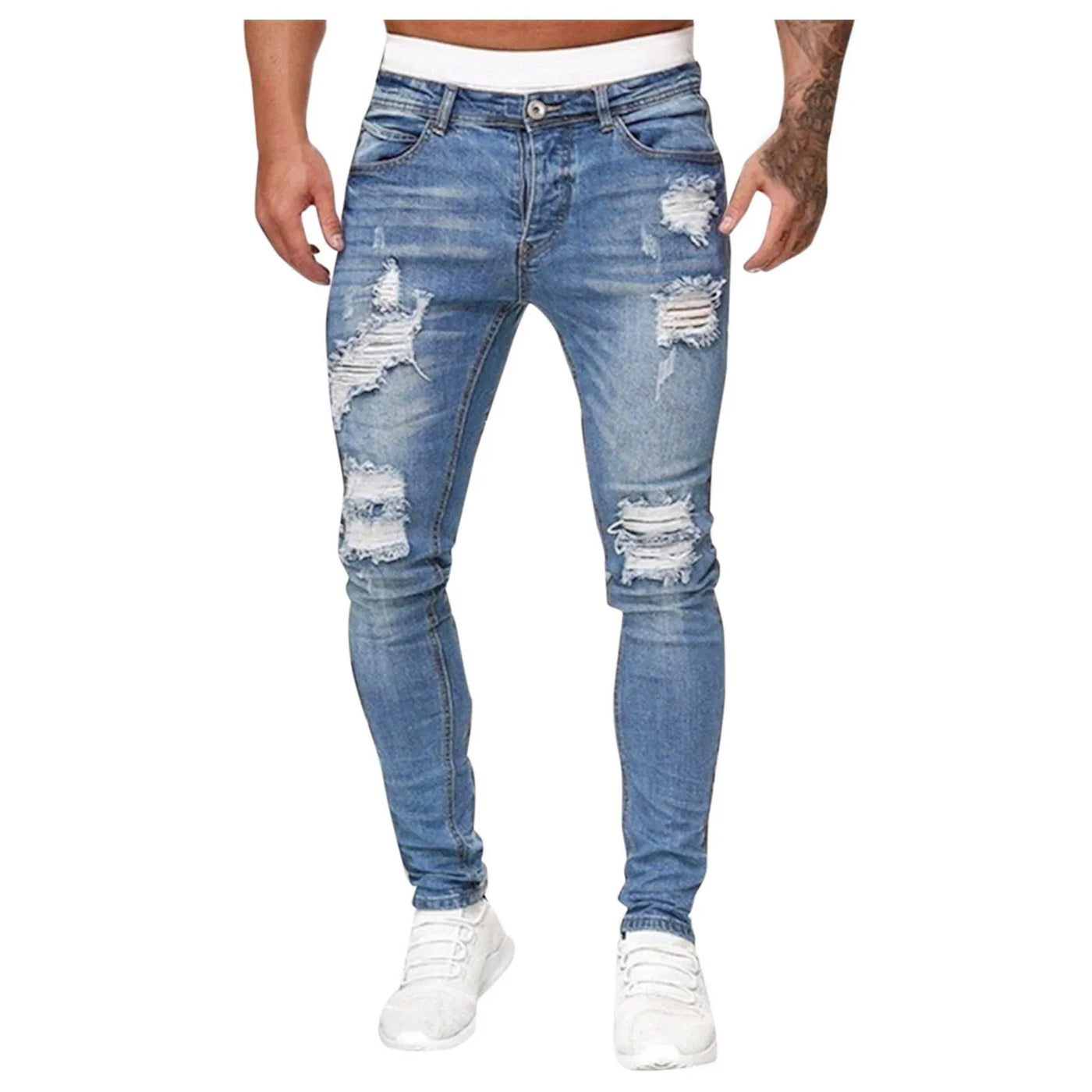 Martin - Ripped urban denim jeans