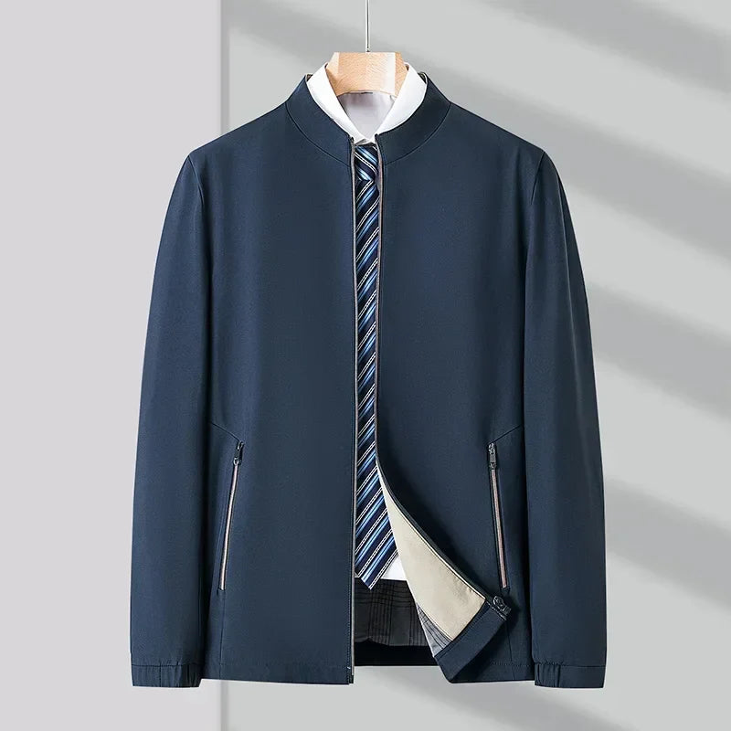 Minimalist jacket with high collar - Oliver