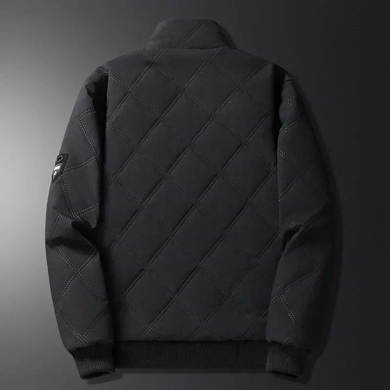 Men's Quilted Fleece-Lined Winter Jacket - Noah