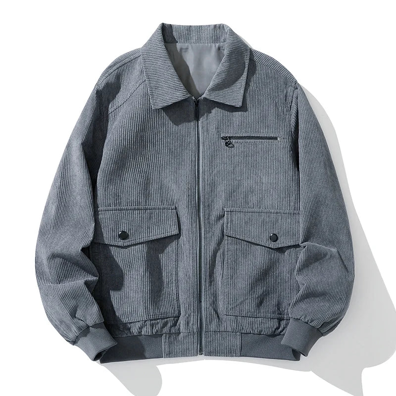 Corduroy coat with zipper - Henry