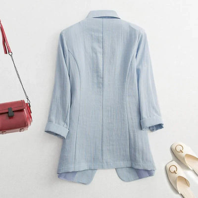 Elegant lapel blazer - Adrielle