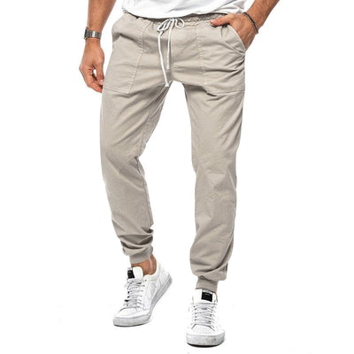 Men's Drawstring Lightweight Jogger Trousers - Elias