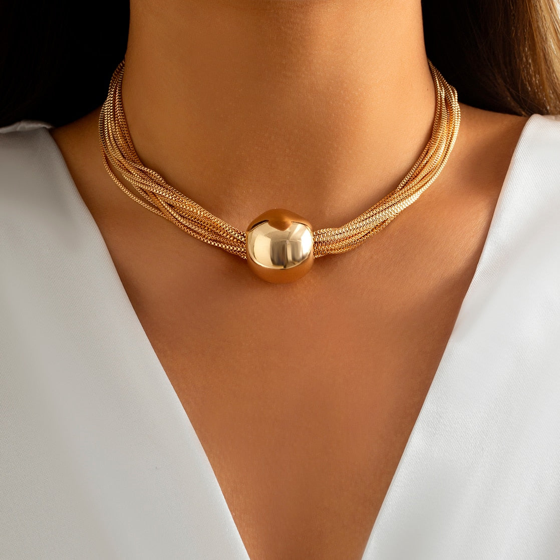 Izy Lynden Iridescent Chain Choker