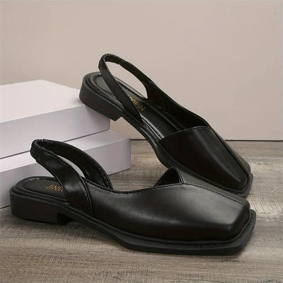 Square-Toe Slingback Flat -  Carmen