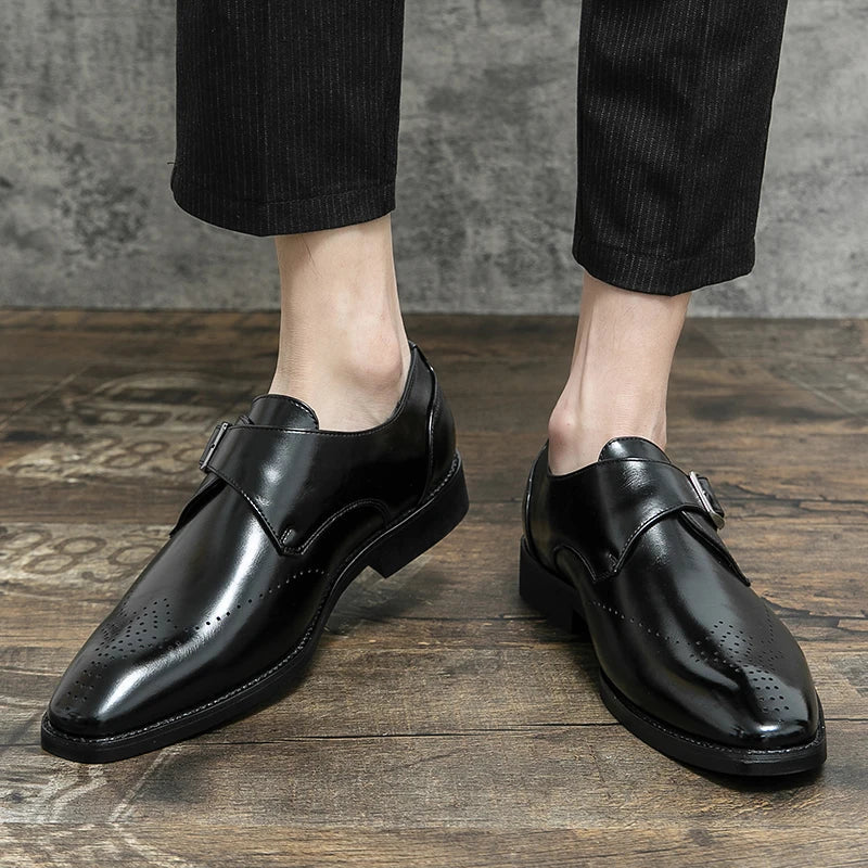 High quality men's leather dress shoes