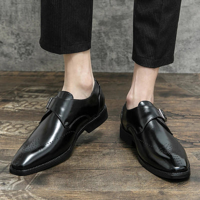 High quality men's leather dress shoes