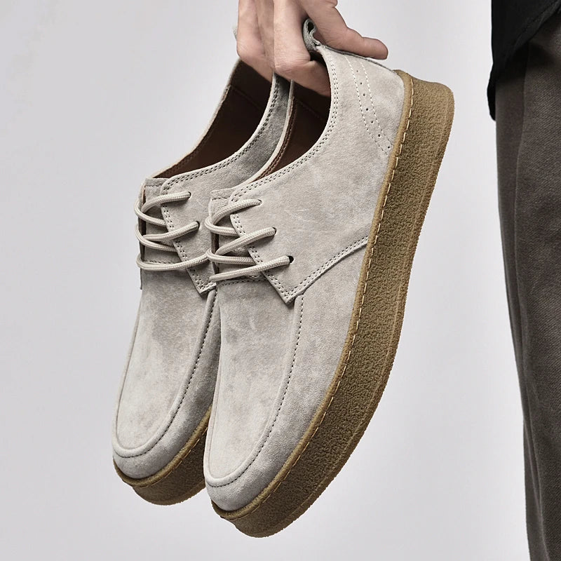 High-quality suede sneakers for men