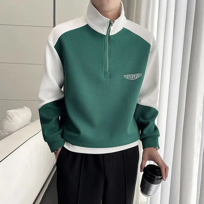 Anthony - Winter sweatshirt with stand-up collar