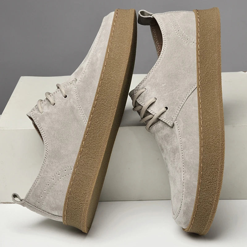 High-quality suede sneakers for men