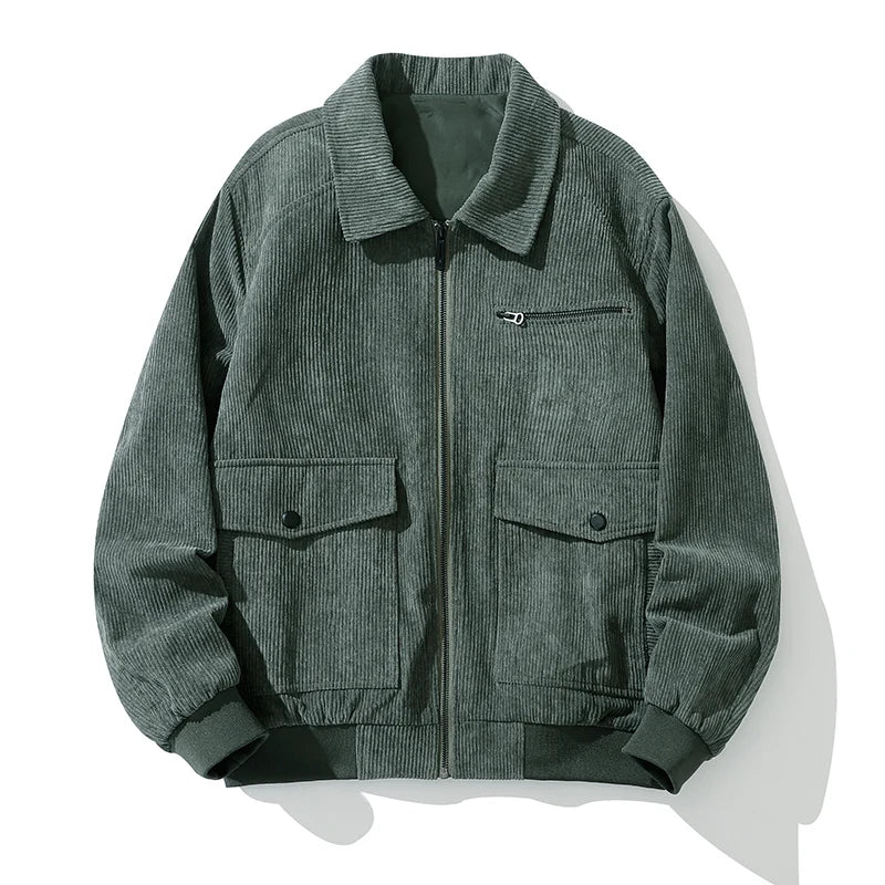 Corduroy coat with zipper - Henry