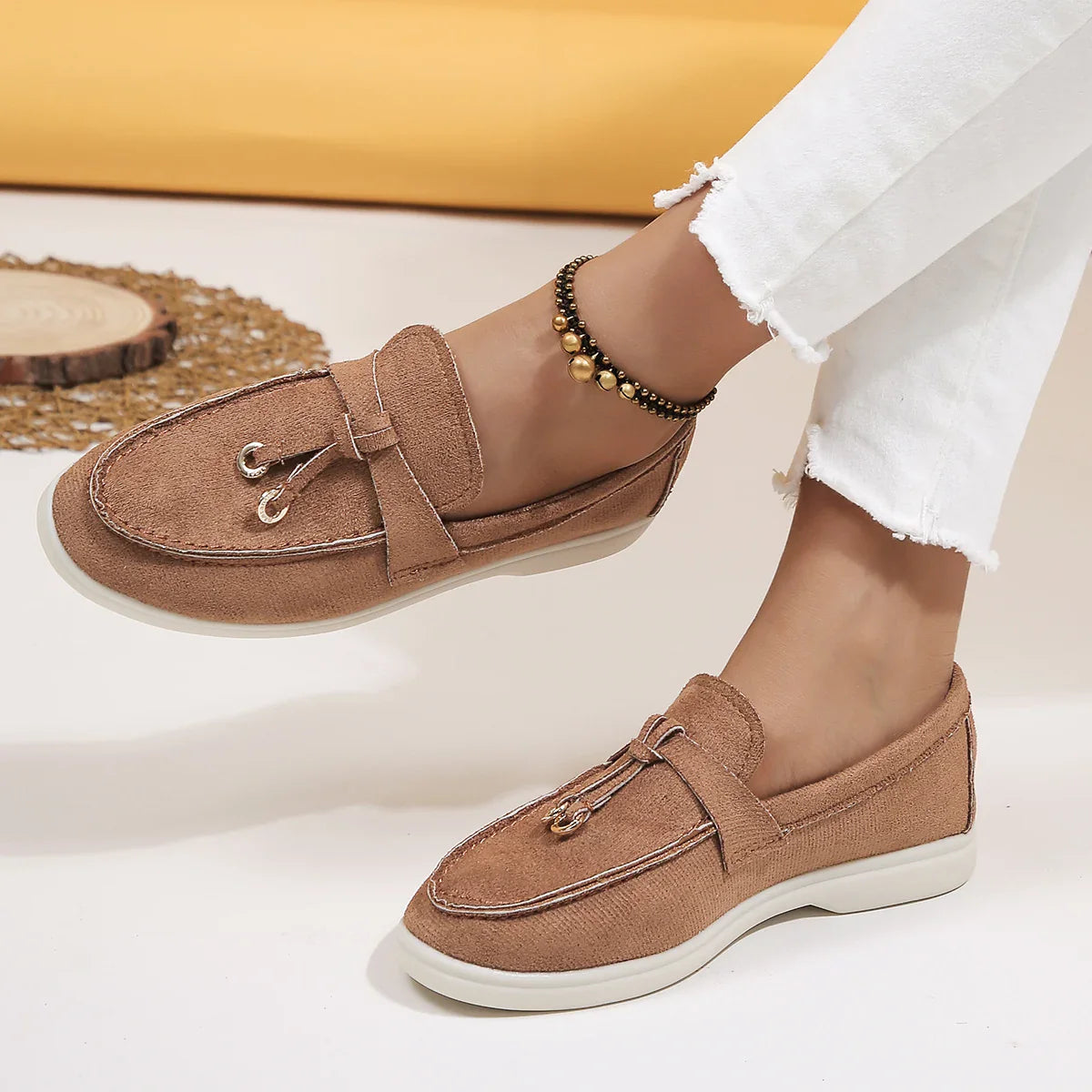 Suede Tassel Loafer - Wendy