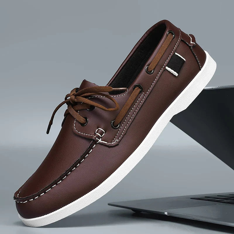 Leather Boat Shoe - Leno