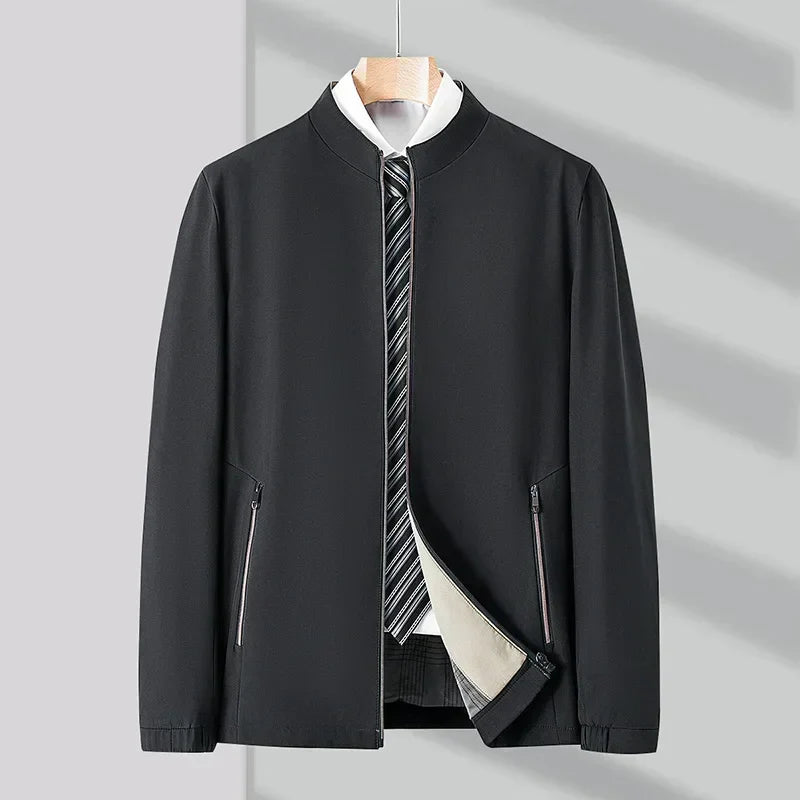 Minimalist jacket with high collar - Oliver