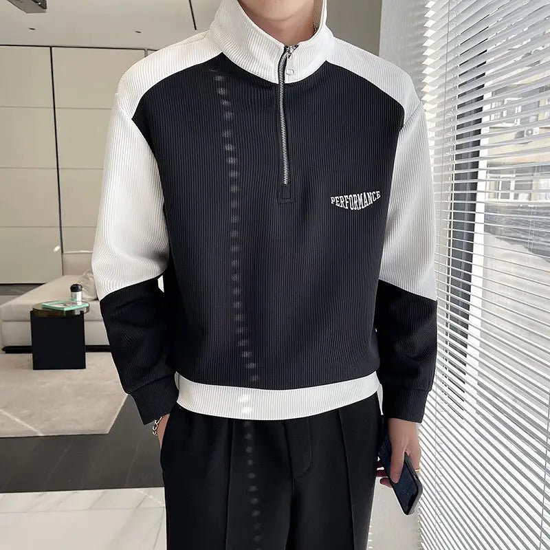 Anthony - Winter sweatshirt with stand-up collar